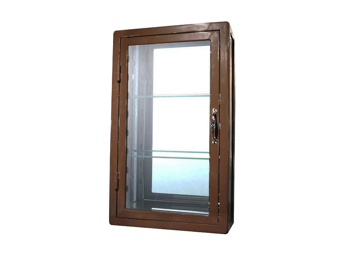 Wall mount glass cabinet rectangle 3