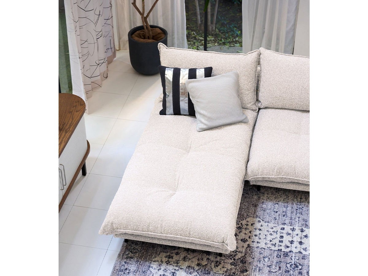 JOURNAL STANDARD FURNITURE PORTO COUCH SOFA Low / ジャーナルスタンダードファニチャー ポルト カウチソファ ロー（ブークレ） （ソファ > 片肘ソファ・シェーズロング） 5