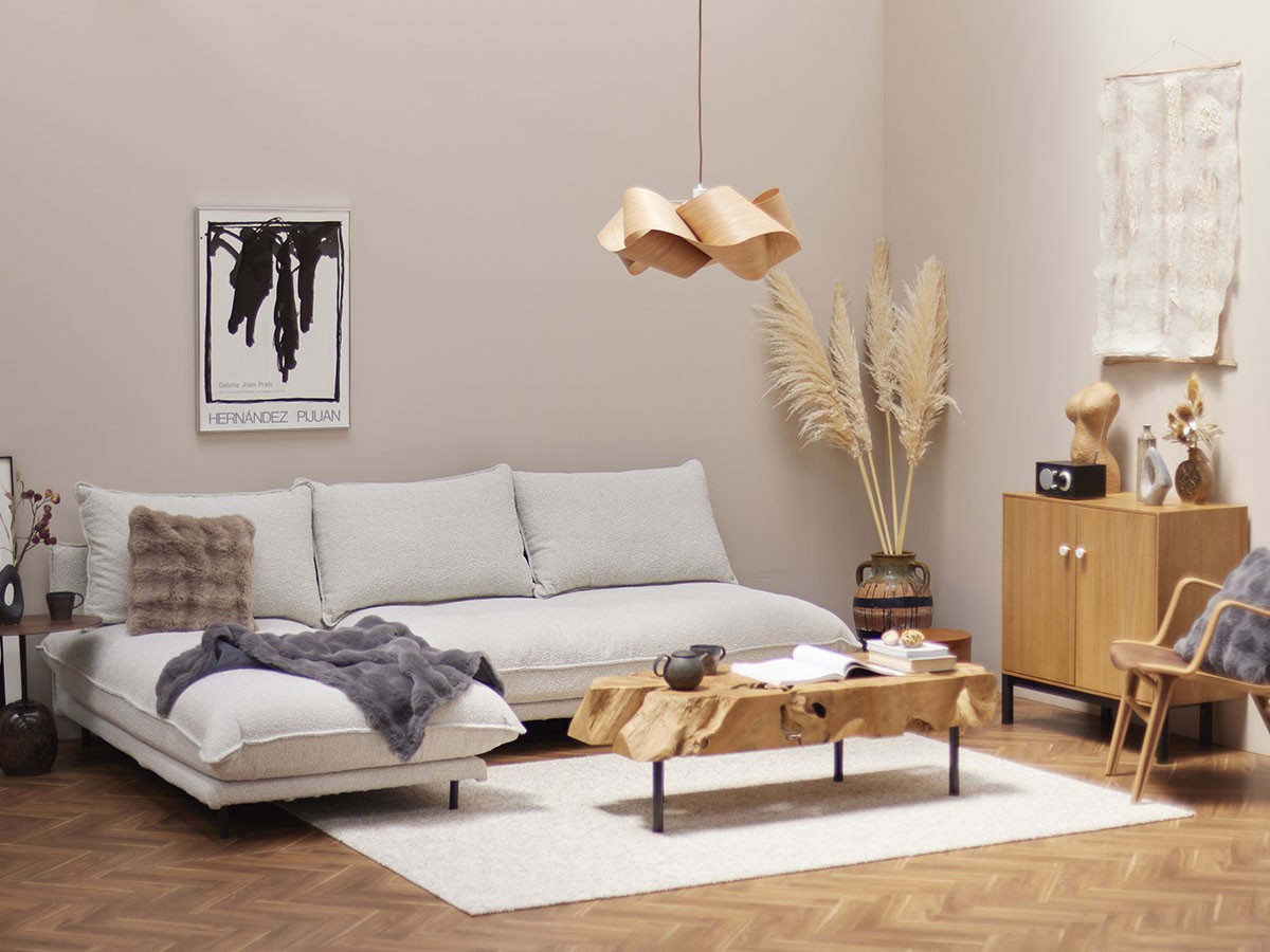 JOURNAL STANDARD FURNITURE PORTO COUCH SOFA Low / ジャーナルスタンダードファニチャー ポルト カウチソファ ロー（ブークレ） （ソファ > 片肘ソファ・シェーズロング） 5