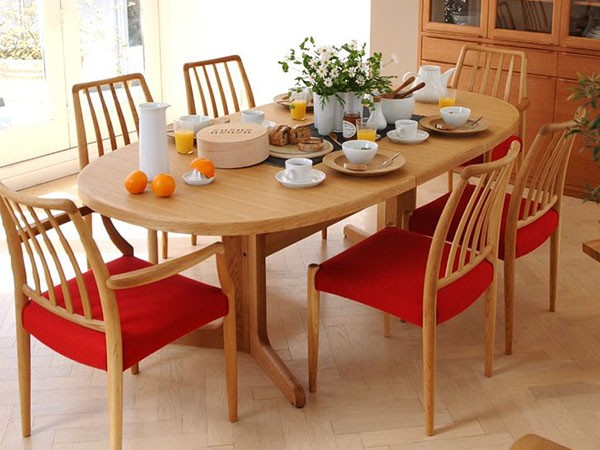 日進木工 GROW Extension Table / にっしんもっこう グロウ 伸長式ダイニングテーブル オーバル （テーブル > ダイニングテーブル） 6