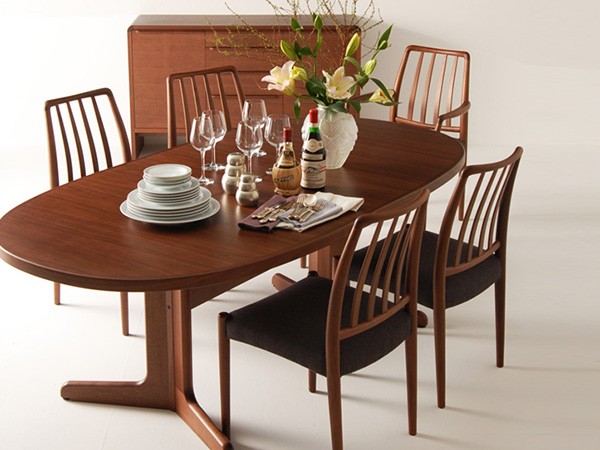 日進木工 GROW Extension Table / にっしんもっこう グロウ 伸長式ダイニングテーブル オーバル （テーブル > ダイニングテーブル） 5