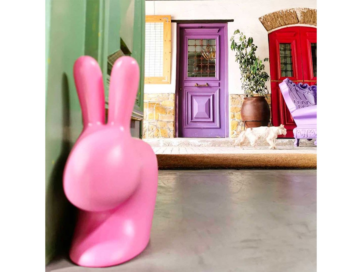 Qeeboo Rabbit XS Doorstopper / キーブー ラビット XS ドアストッパー （ごみ箱・玄関小物 > 玄関家具・小物） 10
