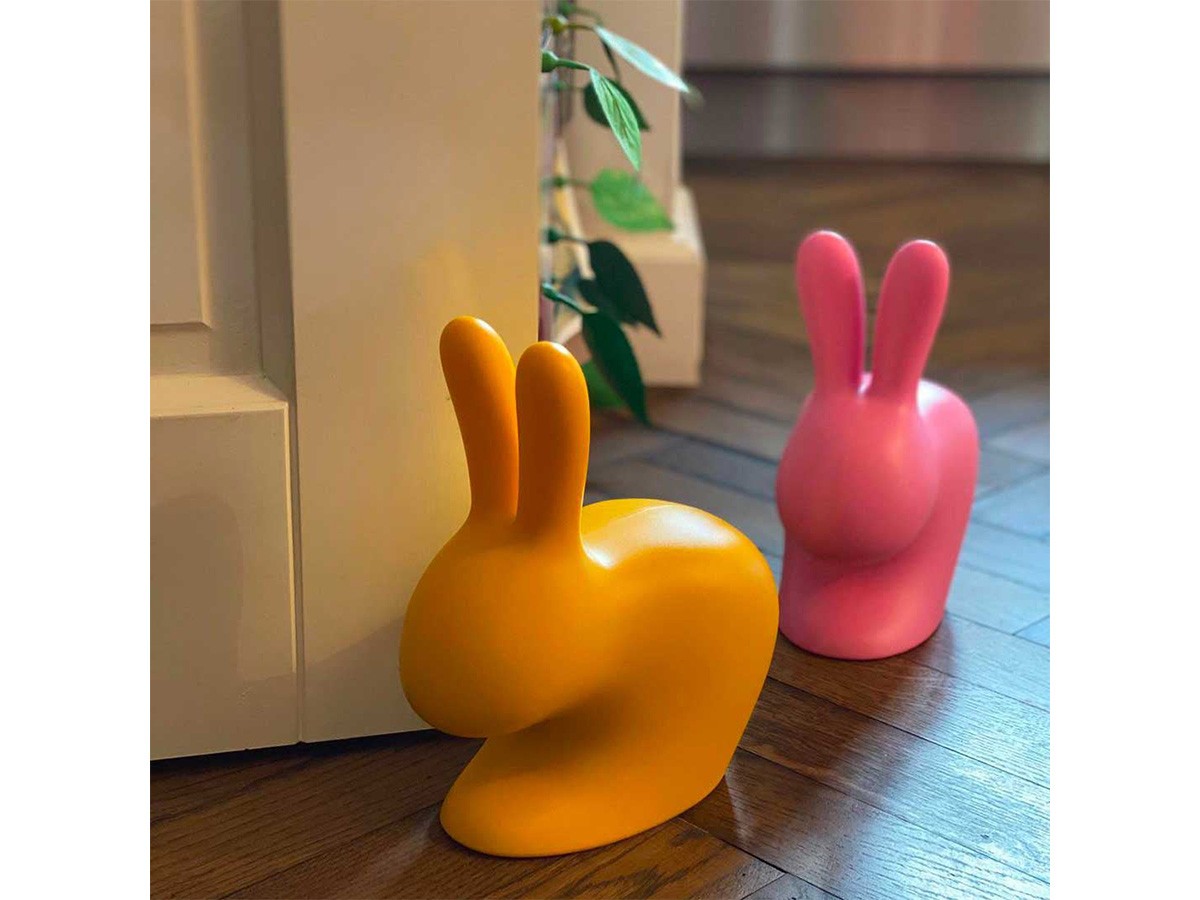 Qeeboo Rabbit XS Doorstopper / キーブー ラビット XS ドアストッパー （ごみ箱・玄関小物 > 玄関家具・小物） 9