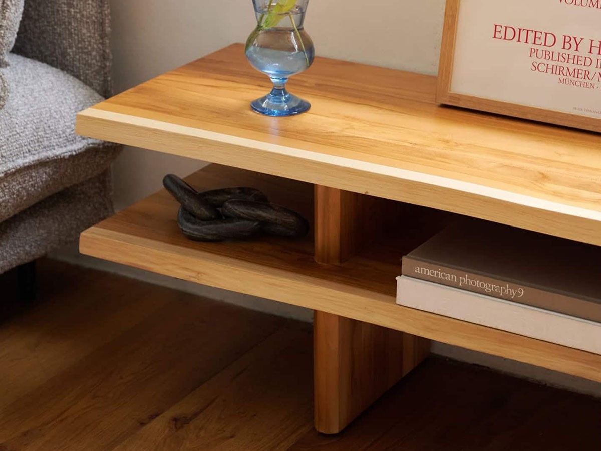 JOURNAL STANDARD FURNITURE LIVE EDGE WOOD LOW BOARD / ジャーナルスタンダードファニチャー ライブエッジ ウッド ローボード （テレビボード・テレビ台 > テレビ台・ローボード） 5