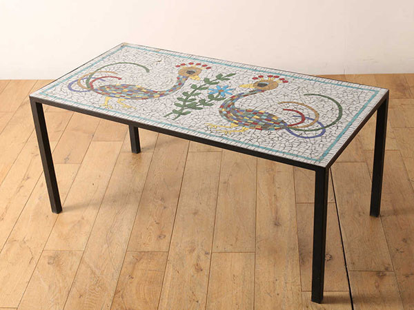 Lloyd's Antiques Real Antique Mosaic Top Coffee Table / ロイズ