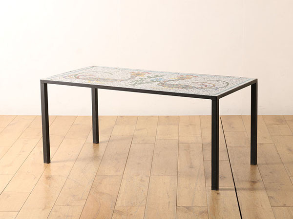 Lloyd's Antiques Real Antique Mosaic Top Coffee Table / ロイズ