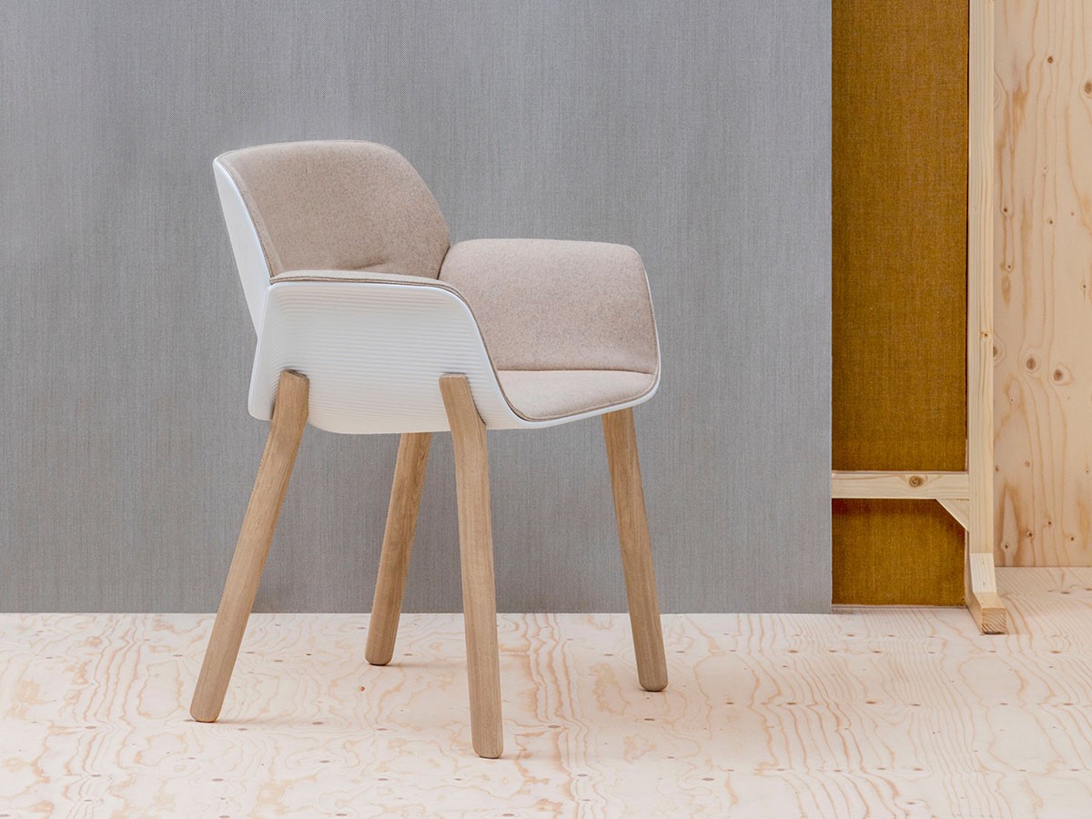 Andreu World Nuez Armchair Upholstered Shell Pad / アンドリュー