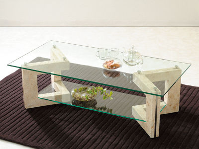 FLYMEe Blanc STONE LIVING TABLE W120 / フライミーブラン ストーンリビングテーブル 幅120cm m77173