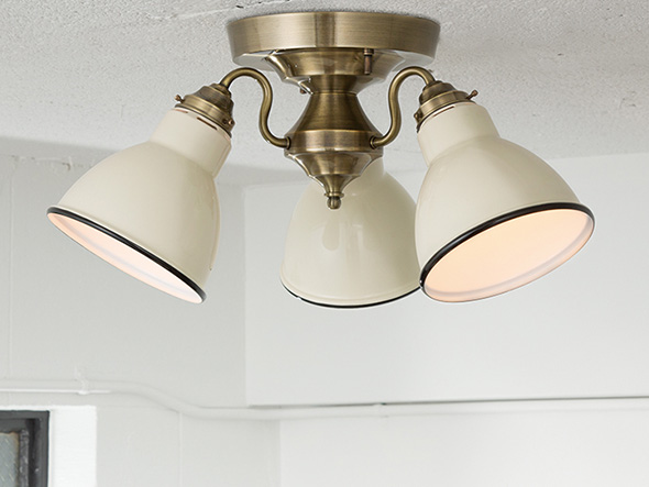 CUSTOM SERIES
3 Ceiling Lamp × Petit Steel / カスタムシリーズ
3灯シーリングランプ × スチール（プチ） （ライト・照明 > シーリングライト） 6
