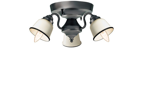 CUSTOM SERIES
3 Ceiling Lamp × Petit Steel / カスタムシリーズ
3灯シーリングランプ × スチール（プチ） （ライト・照明 > シーリングライト） 2