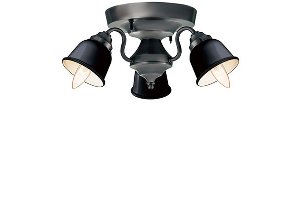 CUSTOM SERIES
3 Ceiling Lamp × Petit Steel / カスタムシリーズ
3灯シーリングランプ × スチール（プチ） （ライト・照明 > シーリングライト） 1