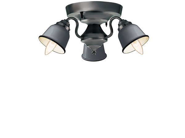 CUSTOM SERIES
3 Ceiling Lamp × Petit Steel / カスタムシリーズ
3灯シーリングランプ × スチール（プチ） （ライト・照明 > シーリングライト） 5