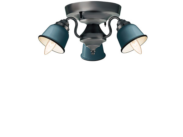 CUSTOM SERIES
3 Ceiling Lamp × Petit Steel / カスタムシリーズ
3灯シーリングランプ × スチール（プチ） （ライト・照明 > シーリングライト） 4