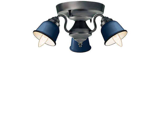 CUSTOM SERIES
3 Ceiling Lamp × Petit Steel / カスタムシリーズ
3灯シーリングランプ × スチール（プチ） （ライト・照明 > シーリングライト） 3