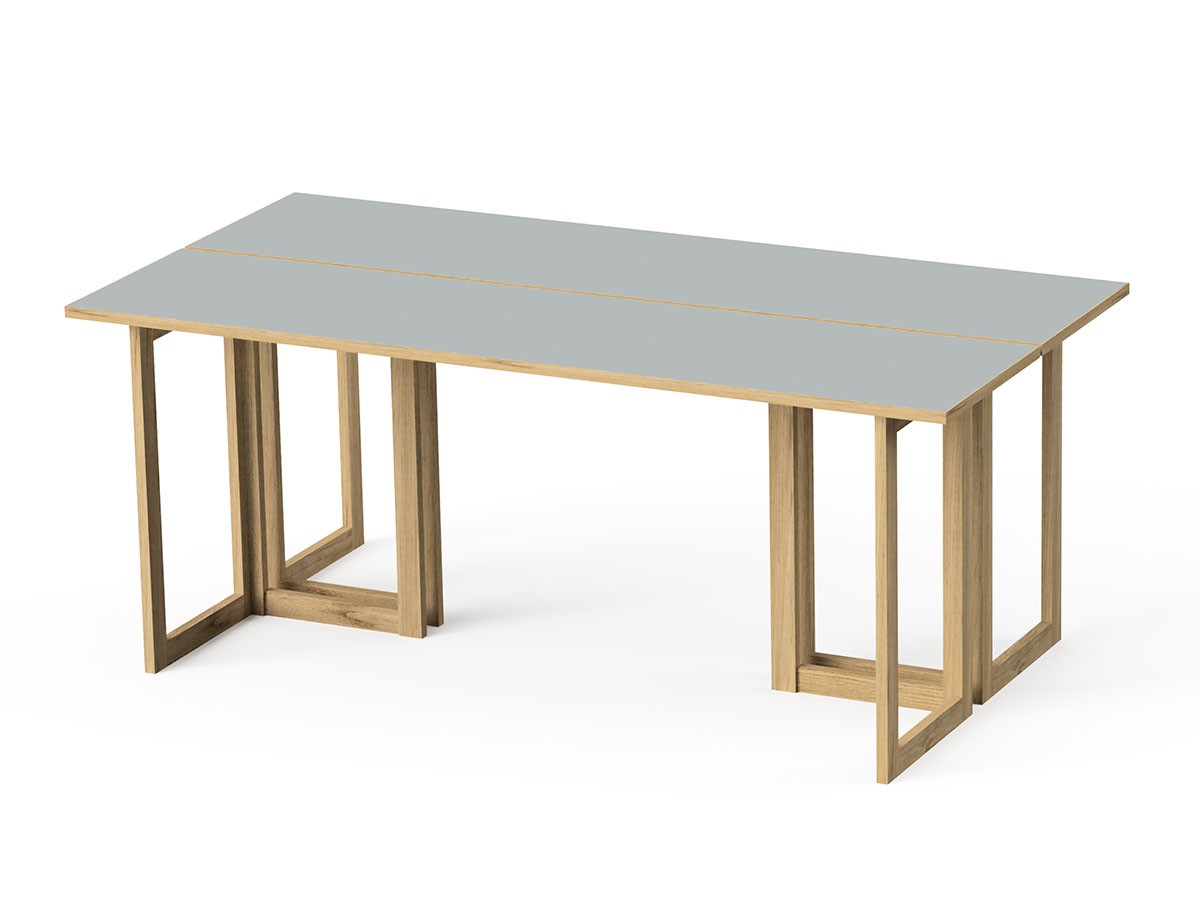 stiiilll Table Set / スティール テーブルセット
メラミンウッド天板 ハーフ + 木脚 M （デスク・机 > デスク・パソコンデスク・袖机） 16