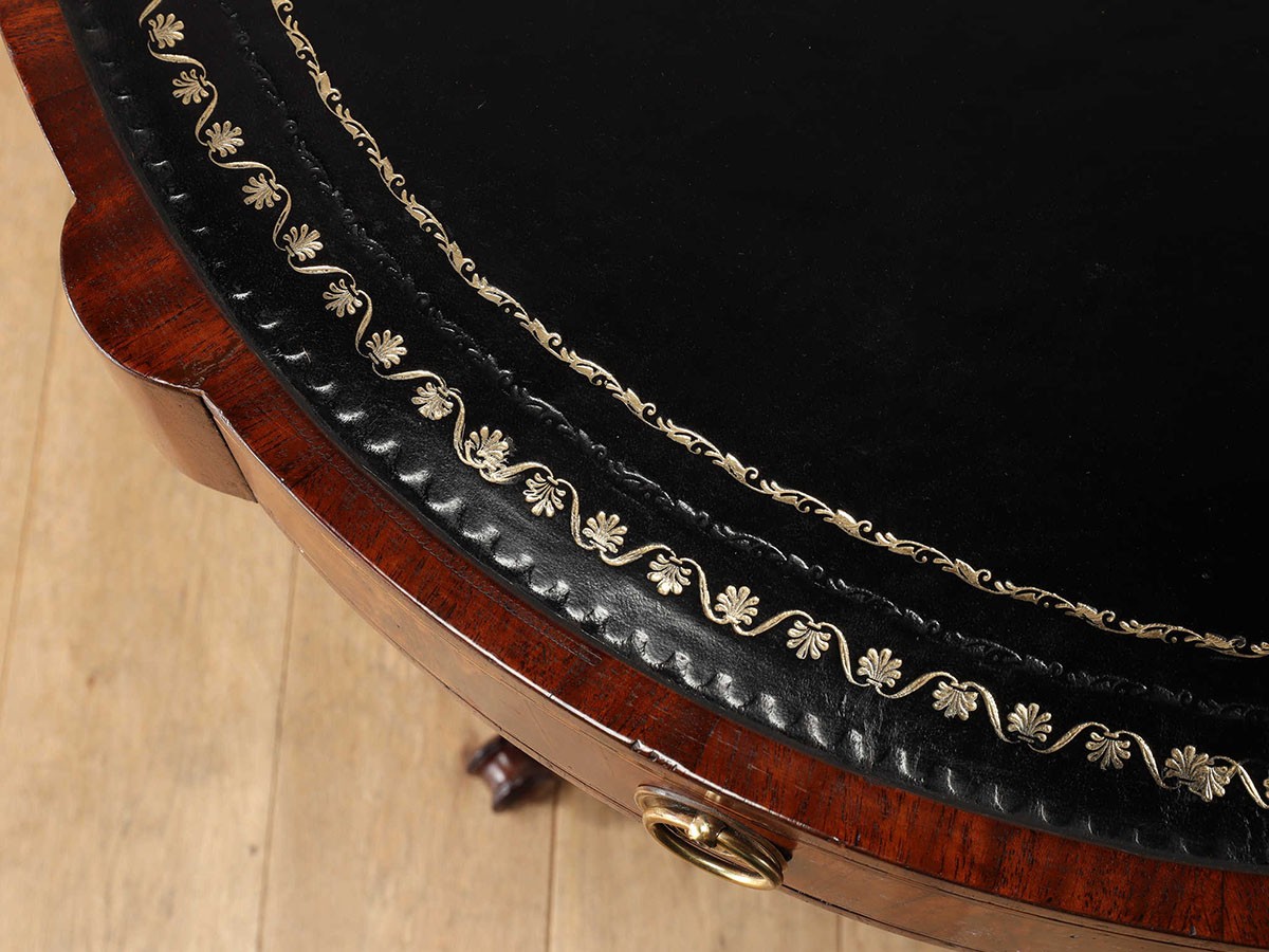 Lloyd's Antiques Real Antique 
Leather Top Drum Table / ロイズ・アンティークス 英国アンティーク家具
レザートップドラムテーブル （テーブル > カフェテーブル） 6