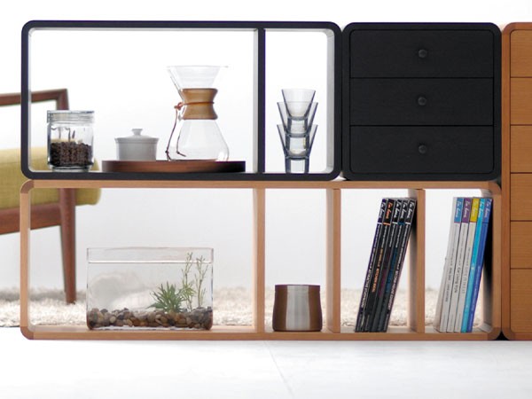 日進木工 ac-cent BRICK BLOCK / にっしんもっこう アクセント ブリックブロック 長方形大 4段 （収納家具 > ラック・シェルフ） 9