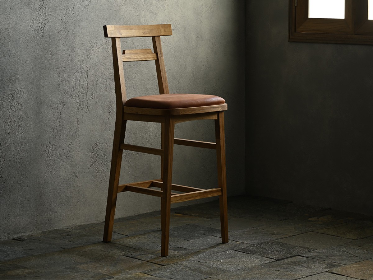 Nostalgic Whisky Couner Chair / ノスタルジックウヰスキー カウンターチェア（レザー） （チェア・椅子 > カウンターチェア・バーチェア） 1