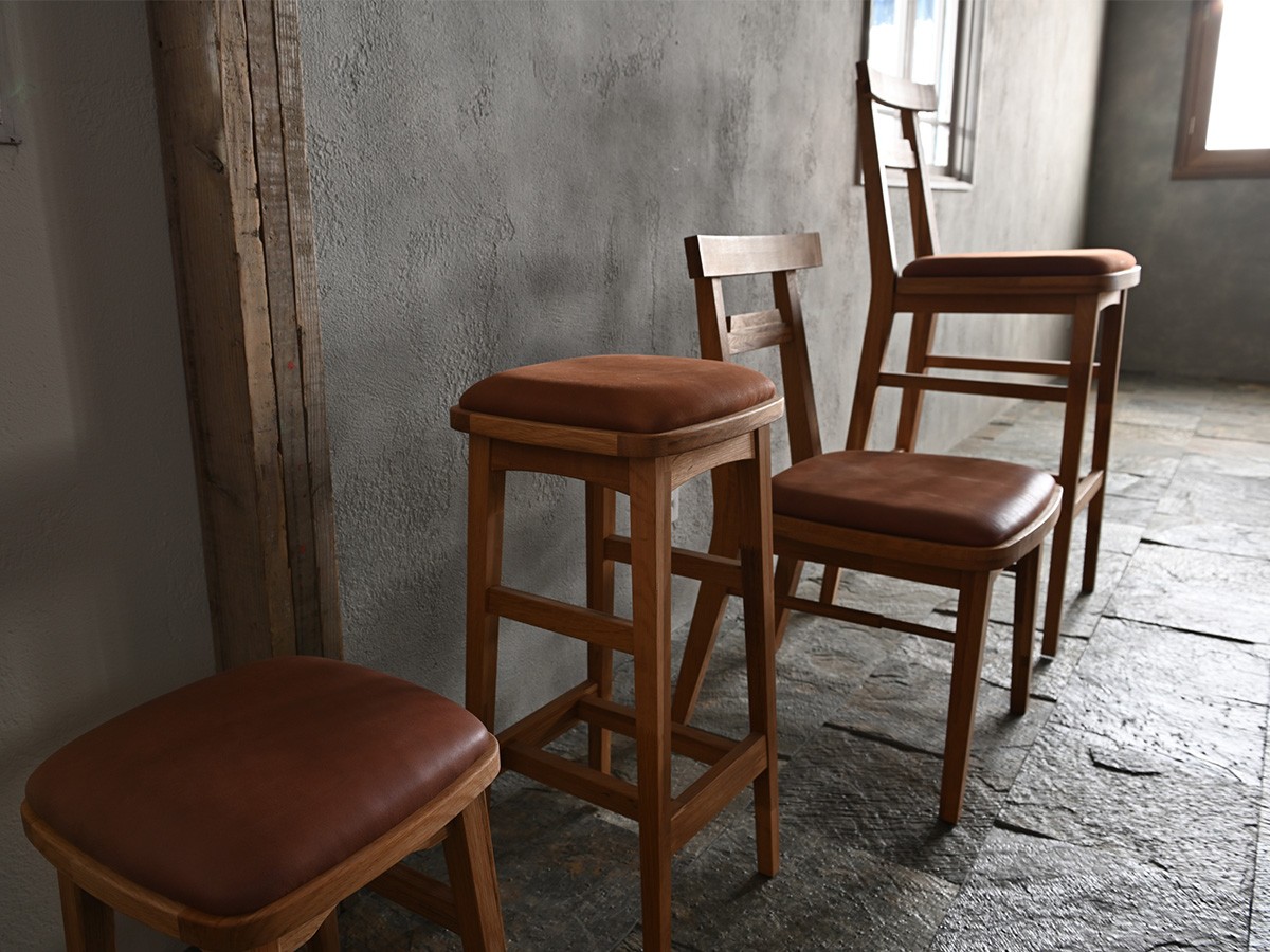 Nostalgic Whisky Couner Chair / ノスタルジックウヰスキー カウンターチェア（レザー） （チェア・椅子 > カウンターチェア・バーチェア） 7