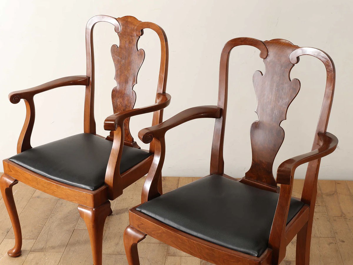 Lloyd's Antiques Real Antique 
Q/A Arm Chair / ロイズ・アンティークス 英国アンティーク家具
Q/A アームチェア （チェア・椅子 > ダイニングチェア） 19