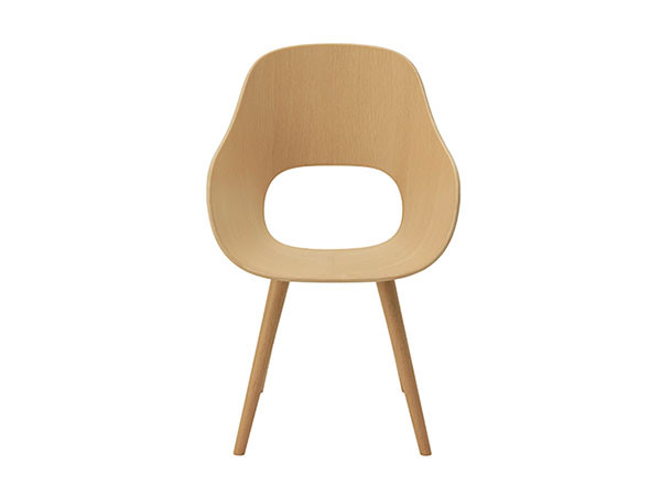 Roundish Arm Chair / ラウンディッシュ アームチェア 板座 （チェア・椅子 > ダイニングチェア） 2