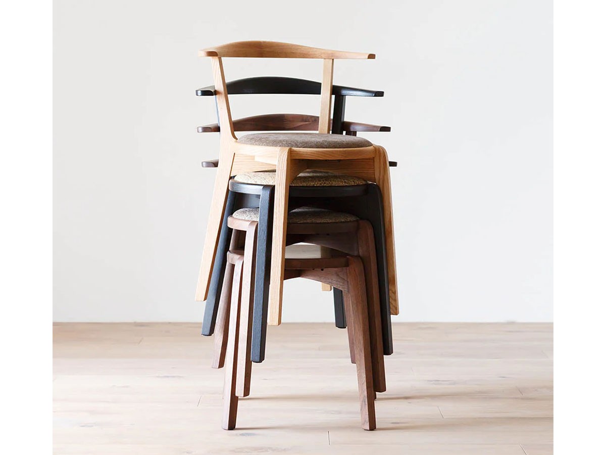 HIRASHIMA AGILE Side Chair / ヒラシマ アジレ サイドチェア（張座） （チェア・椅子 > ダイニングチェア） 34