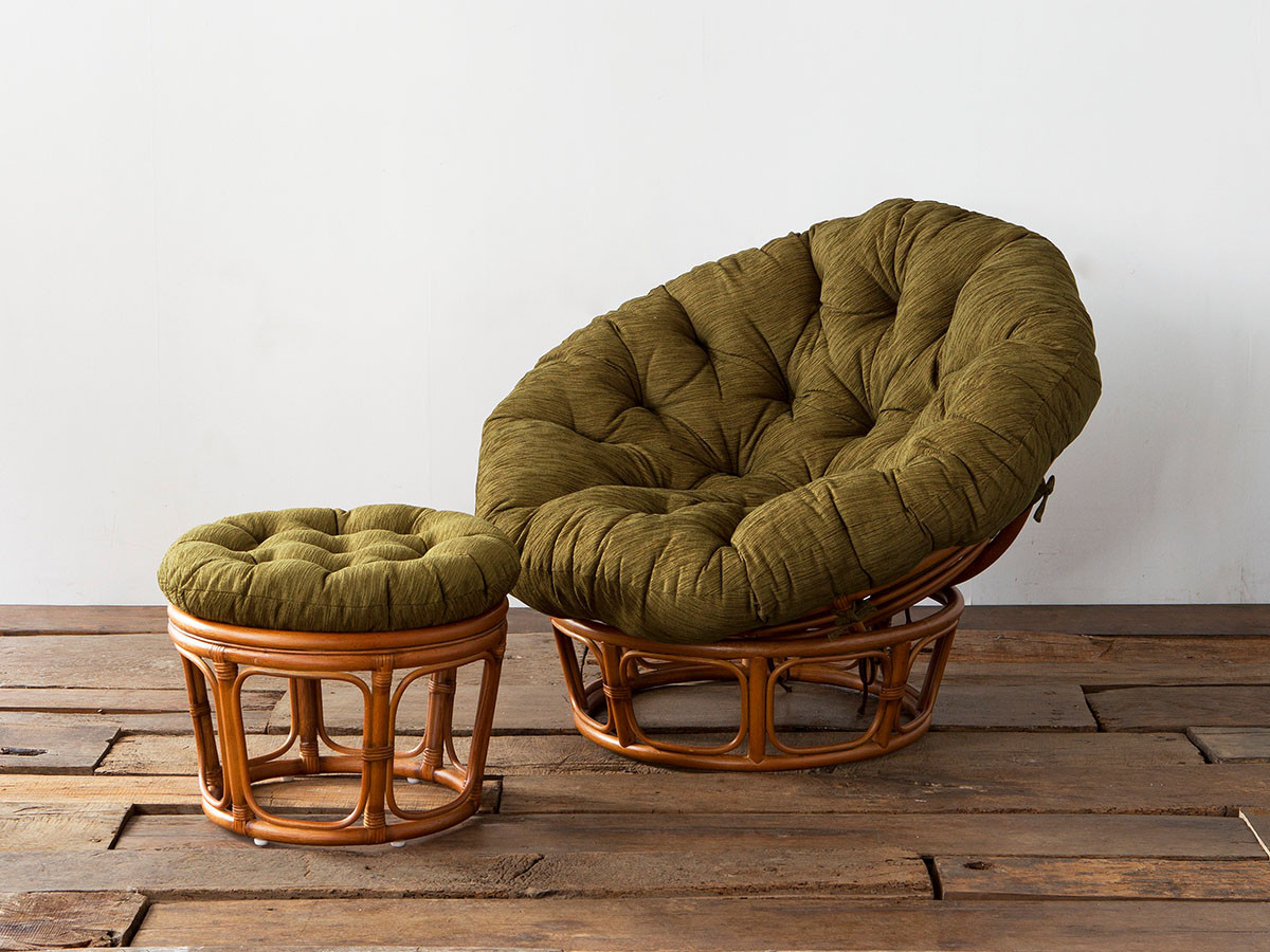 クッション付き ACME Furniture WICKER EASY CHAIR-