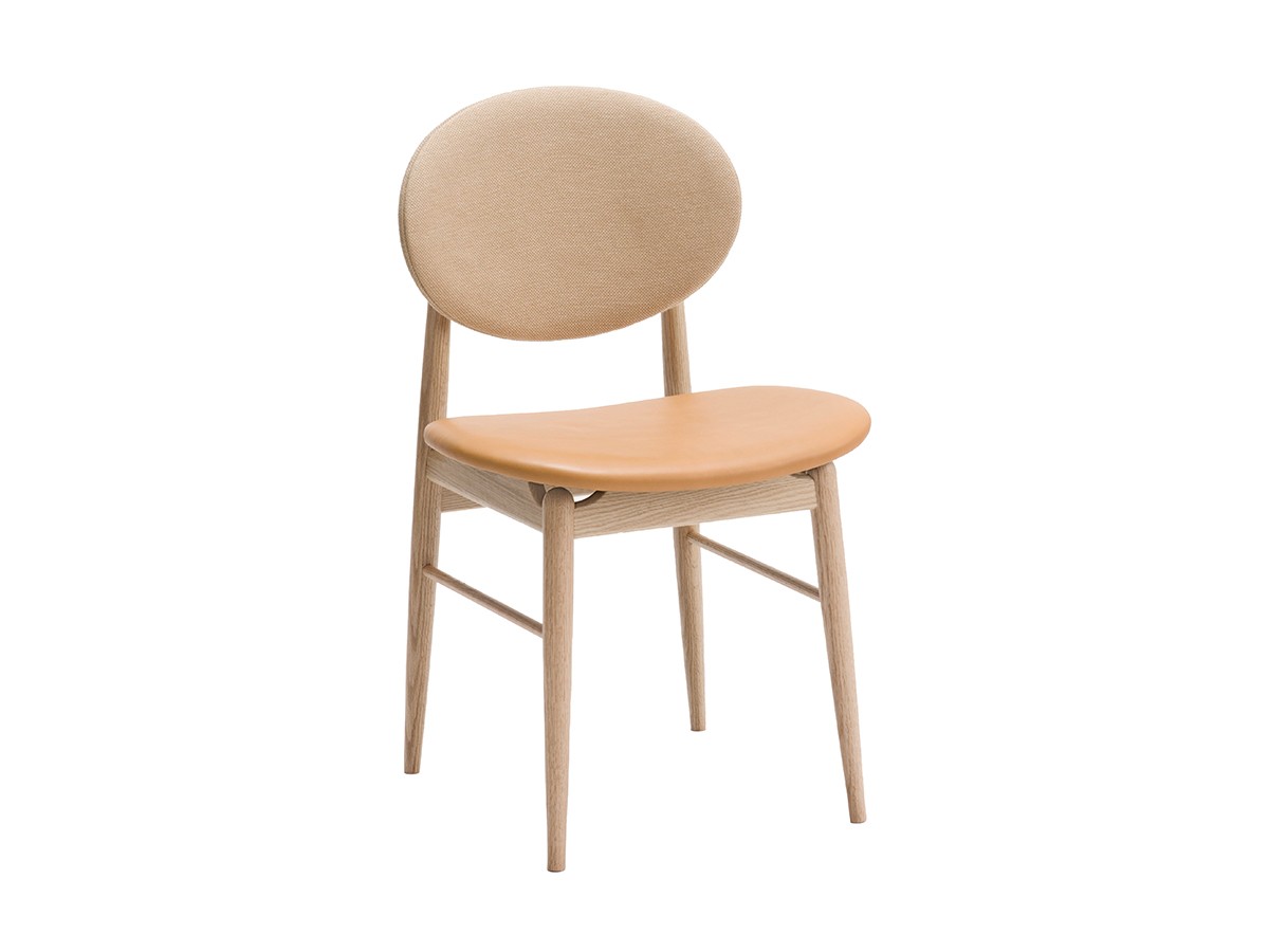 ARIAKE Outline Chair / アリアケ アウトラインチェア（レザーシート＋ファブリックバック） （チェア・椅子 > ダイニングチェア） 1