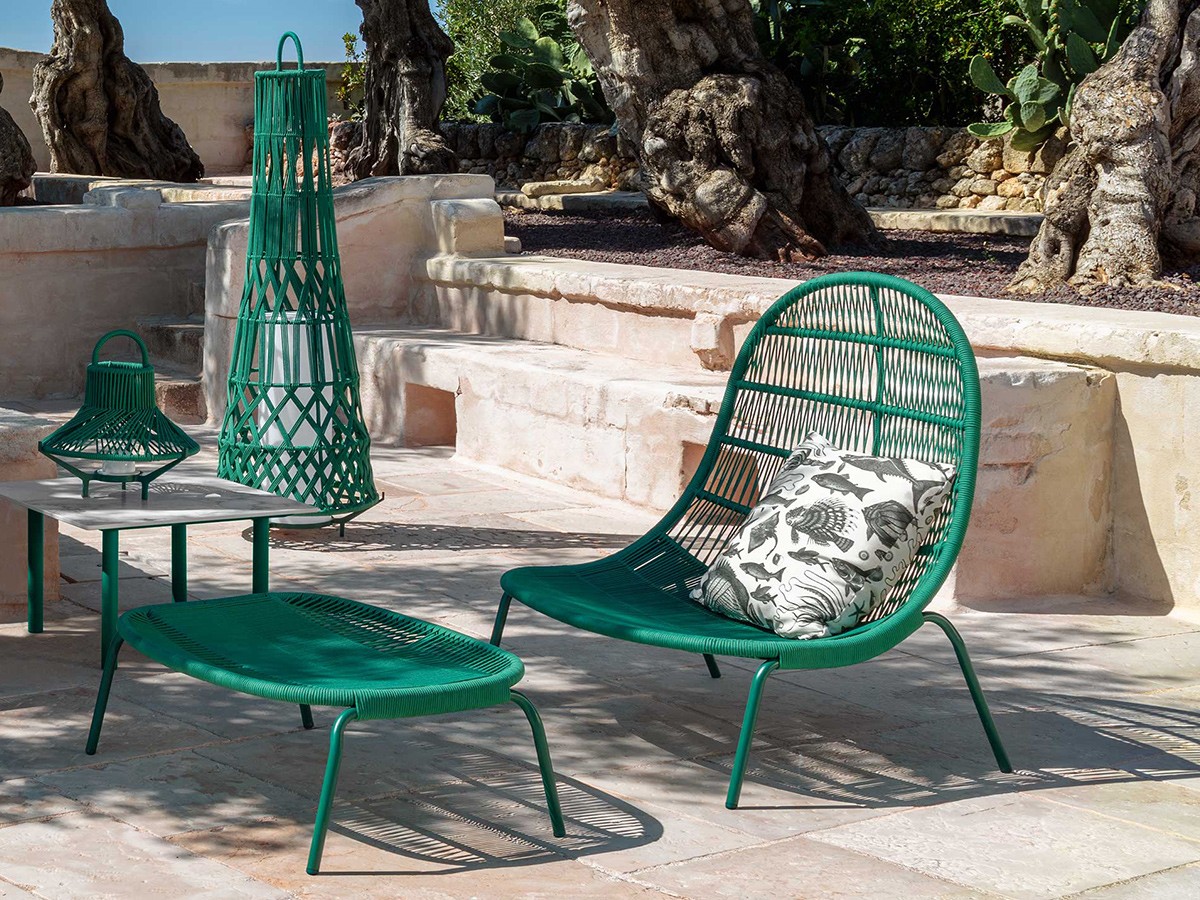 Talenti Panama Lounge Armchair / Pouf / タレンティ パナマ ラウンジアームチェア / プフ（グラファイト） （ガーデンファニチャー・屋外家具 > ガーデンチェア・アウトドアチェア） 8