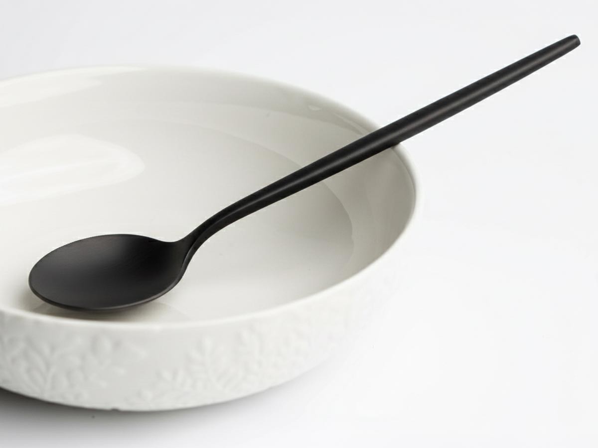 Cutipol MOON Cutlery Set / クチポール ムーン ディナー6本セット（マットブラック） （食器・テーブルウェア > カトラリー） 2