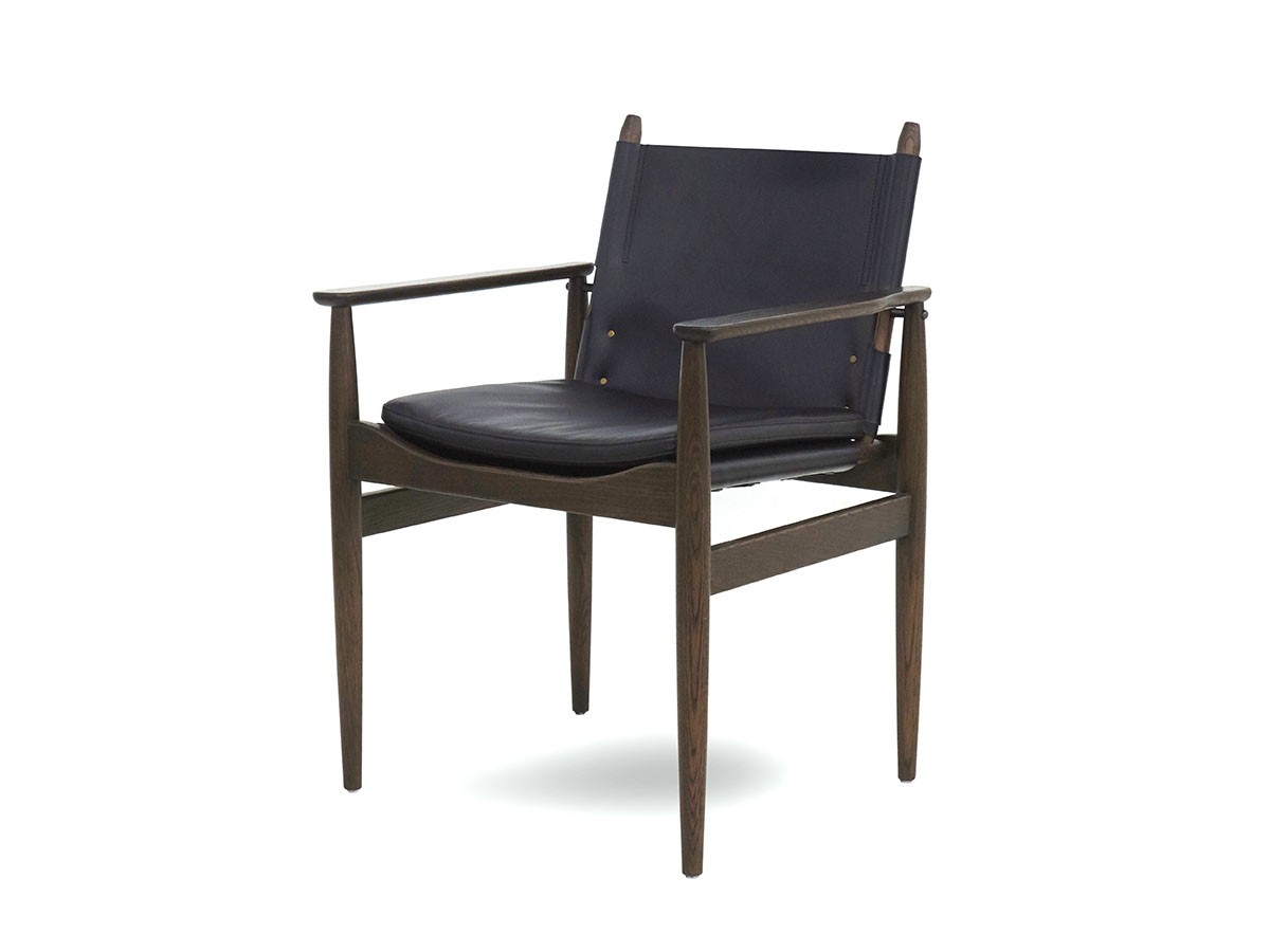 Stellar Works Journey Dining Armchair - LE / ステラワークス ジャーニー ダイニングアームチェア レザー （チェア・椅子 > ダイニングチェア） 1