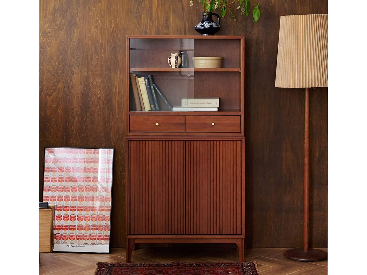 ACME Furniture BROOKS SMALL STACKING GLASS SHELF + SMALL SERVER / アクメファニチャー ブルックス スモール スタッキングガラスシェルフ + スモール サーバー （収納家具 > キャビネット） 2