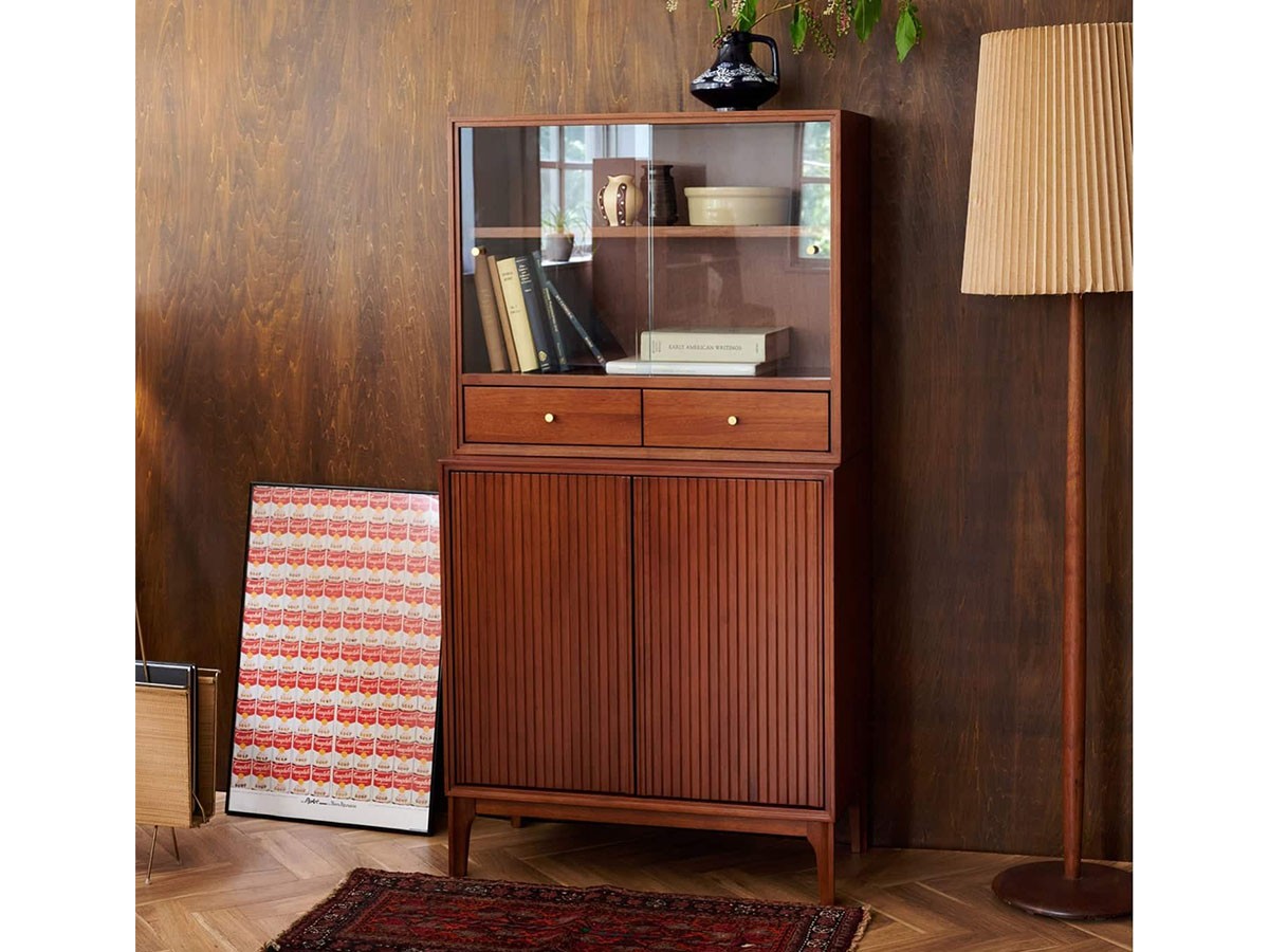 ACME Furniture BROOKS SMALL STACKING GLASS SHELF + SMALL SERVER / アクメファニチャー ブルックス スモール スタッキングガラスシェルフ + スモール サーバー （収納家具 > キャビネット） 3