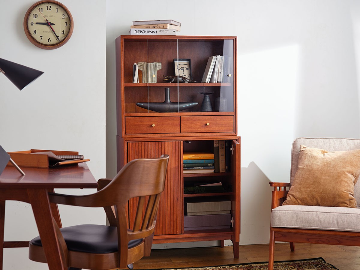 ACME Furniture BROOKS SMALL STACKING GLASS SHELF + SMALL SERVER / アクメファニチャー ブルックス スモール スタッキングガラスシェルフ + スモール サーバー （収納家具 > キャビネット） 2