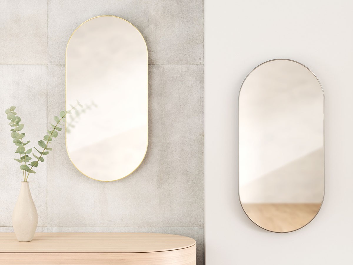 Umbra Hubba Pill Mirror / アンブラ フーバ ピル ミラー 91 × 45cm （ミラー・ドレッサー > 壁掛けミラー・壁掛け鏡） 3