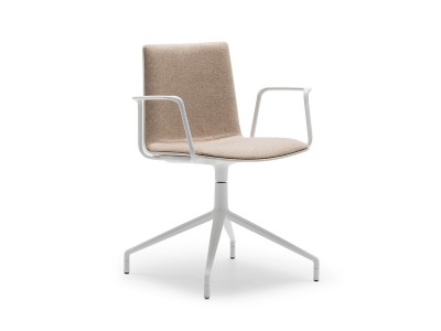 Andreu World Flex High Back Armchair Fully Upholstered Shell