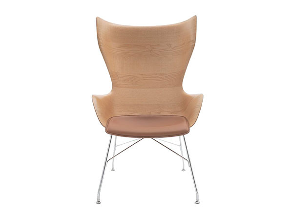 Kartell Smart Wood collection 
K/WOOD ASH LEATHER