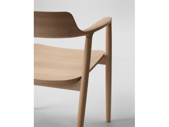 HIROSHIMA Arm Chair / ヒロシマ アームチェア 板座（ビーチ 