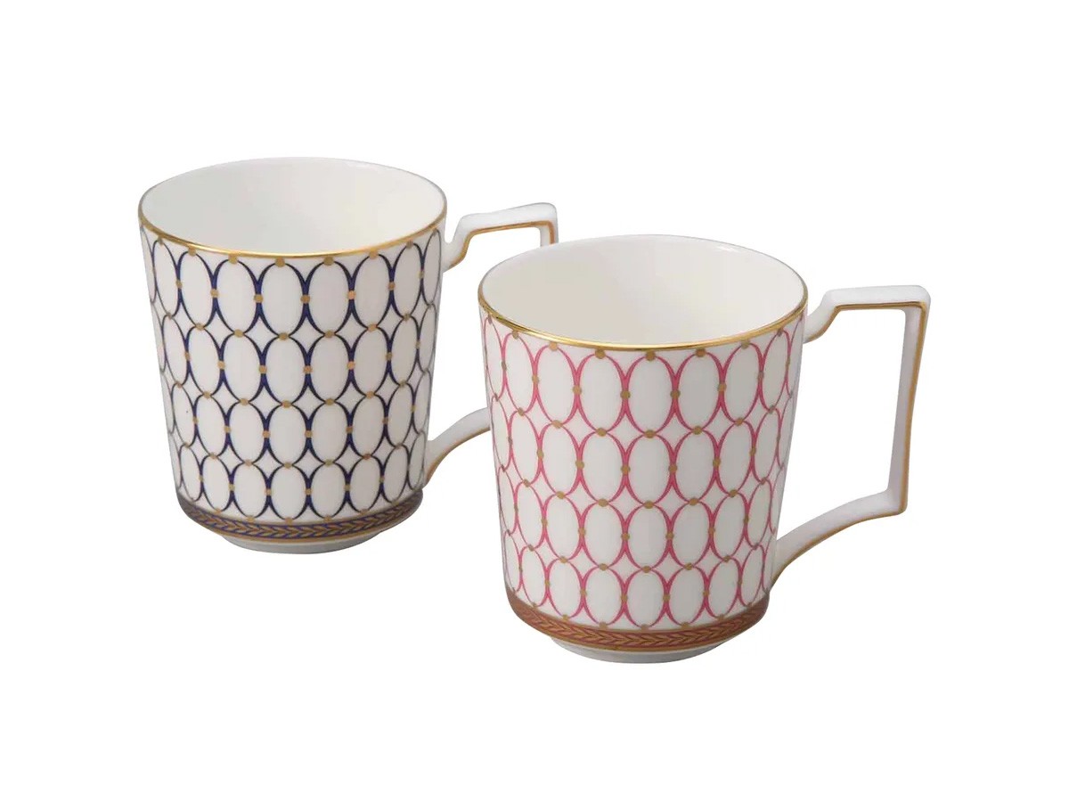 WEDGWOOD RENAISSANCE GOLD
MUG PAIR / ウェッジウッド ルネッサンス ゴールド マグ ペア（ピンク & ブルー） （食器・テーブルウェア > マグカップ） 2