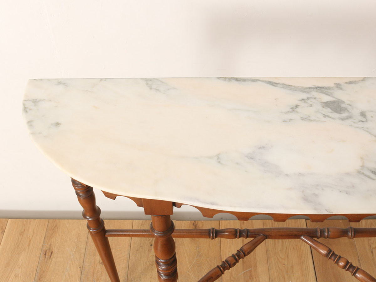 Lloyd's Antiques Real Antique Marble Top Console Table / ロイズ 