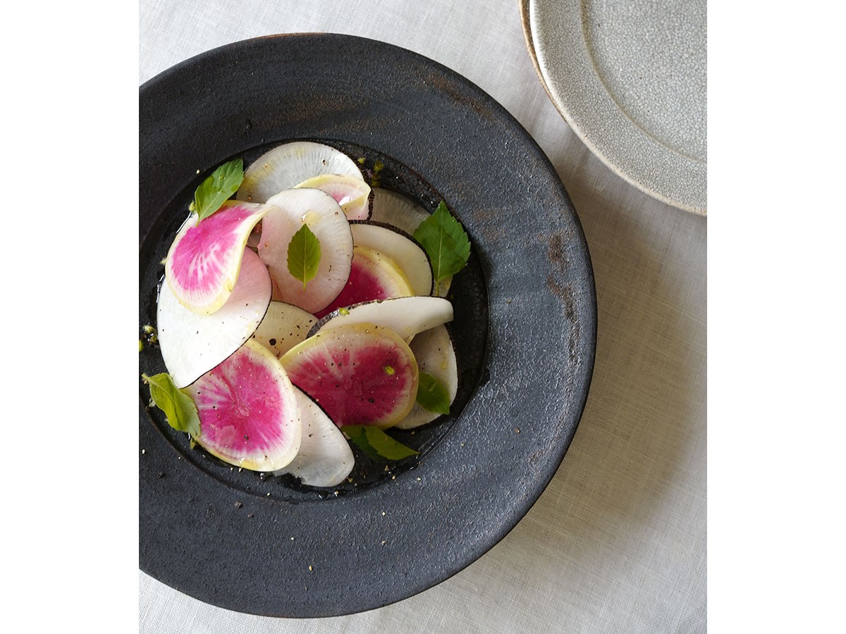 MISHIM POTTERY CREATION fractal bowl + stand / ミシンポタリークリエイション フラクタル ボウル + スタンド（スス） （食器・テーブルウェア > お椀・ボウル） 4