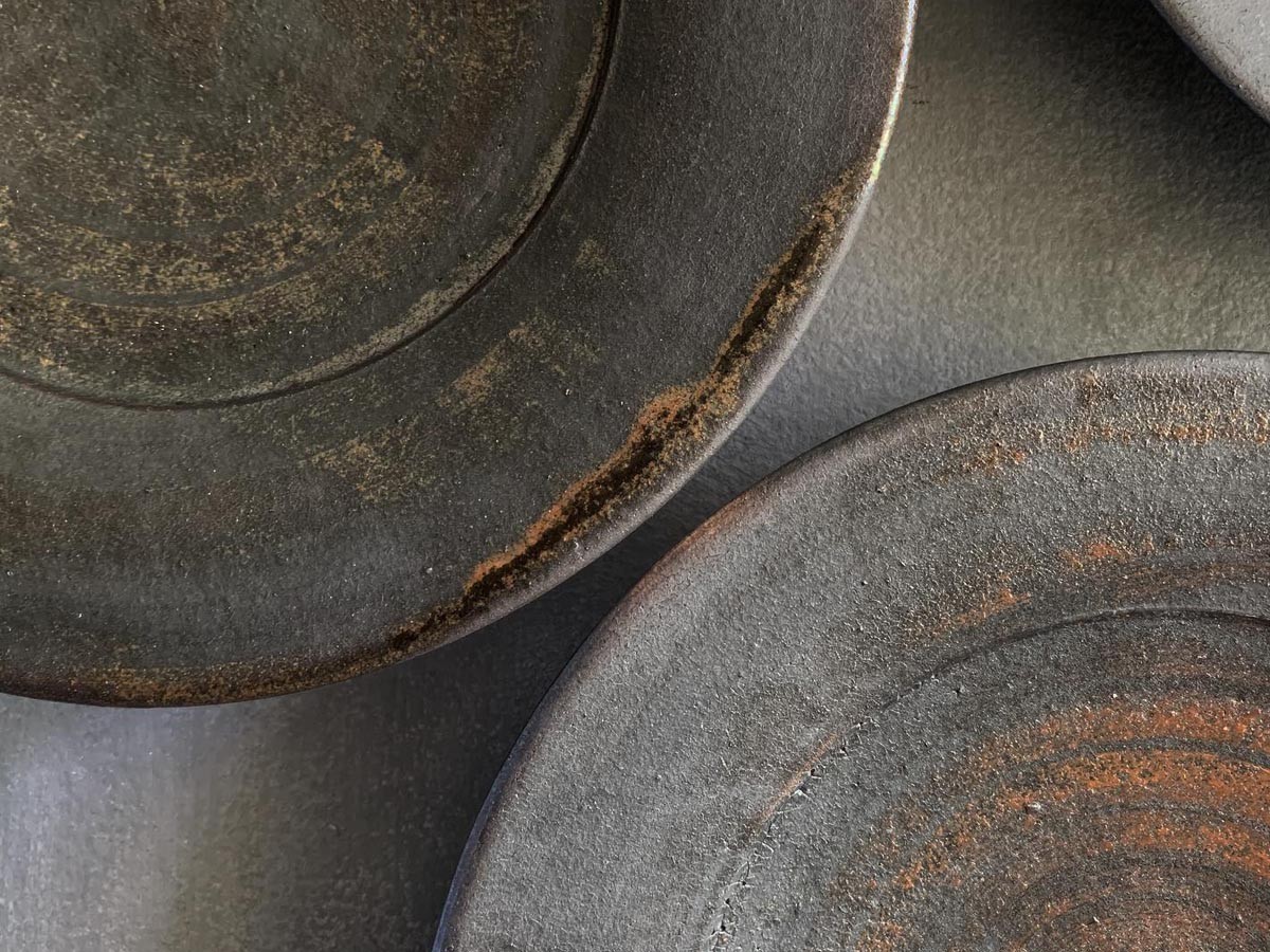 MISHIM POTTERY CREATION fractal bowl + stand / ミシンポタリークリエイション フラクタル ボウル + スタンド（スス） （食器・テーブルウェア > お椀・ボウル） 15