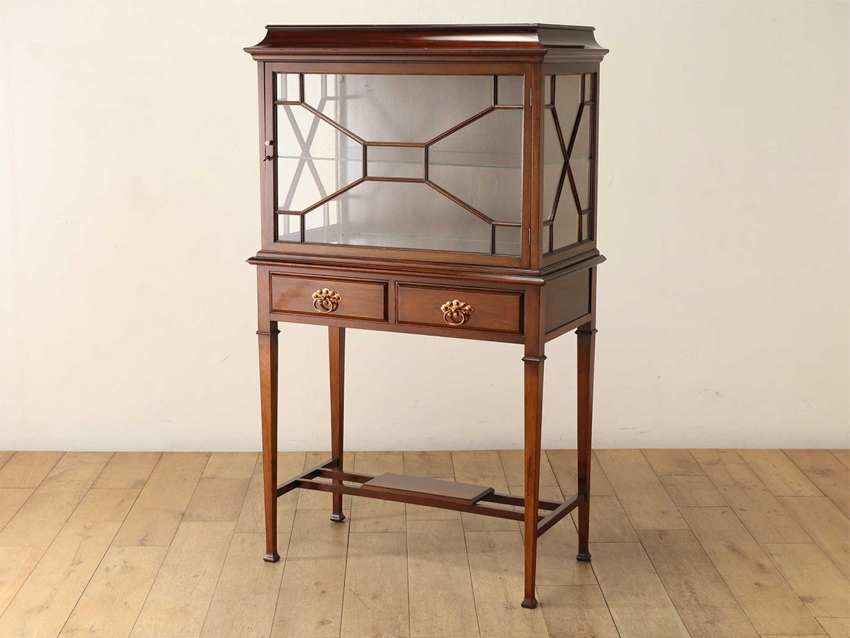 Lloyd's Antiques Real Antique 
Edwardian Display Cabinet / ロイズ・アンティークス 英国アンティーク家具
エドウォーディアン ディスプレイ キャビネット QJ001093 （収納家具 > キャビネット） 4