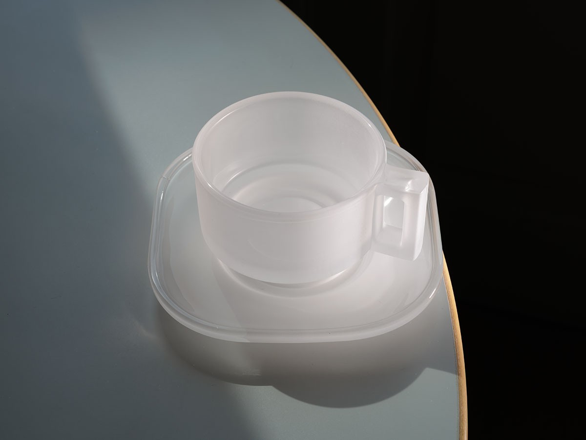 ARNO GLASS Cup & Saucer Frosted / アルノグラス カップ & ソーサー（フロステッド） （食器・テーブルウェア > コーヒーカップ・ティーカップ） 2