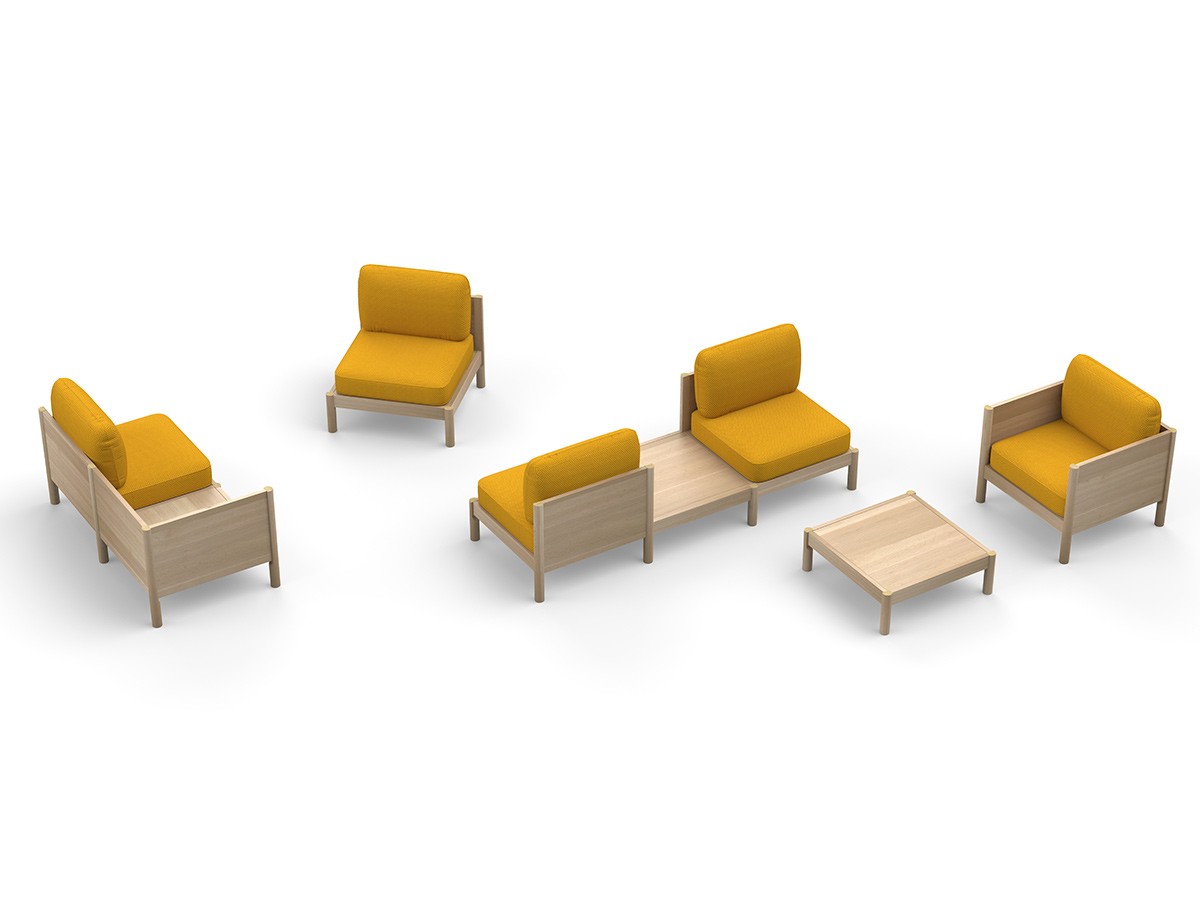 KARIMOKU NEW STANDARD CASTOR LOBBY SOFA SYSTEM / カリモクニュースタンダード キャストール ロビーソファーシステム （ソファ > ロビーソファ） 9