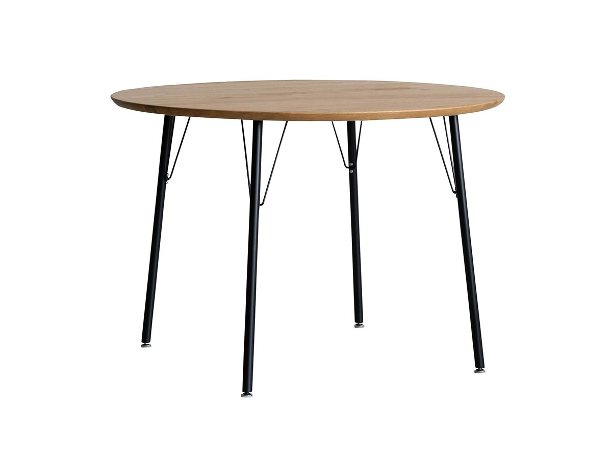 Easy Life MEATH DINING TABLE / イージーライフ ミース ダイニングテーブル
ラウンド天板（直径110cm）+ No.5脚（アイアン脚） （テーブル > ダイニングテーブル） 1