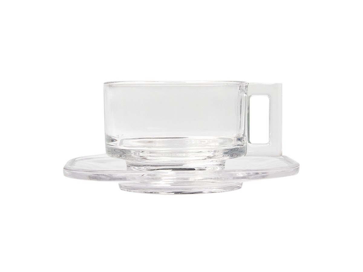 Cup & Saucer Clear