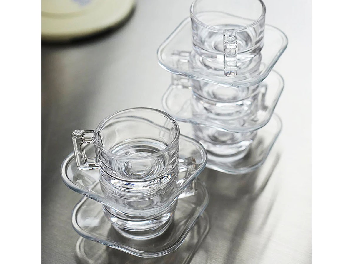 ARNO GLASS Cup & Saucer Clear / アルノグラス カップ & ソーサー（クリア） （食器・テーブルウェア > コーヒーカップ・ティーカップ） 28