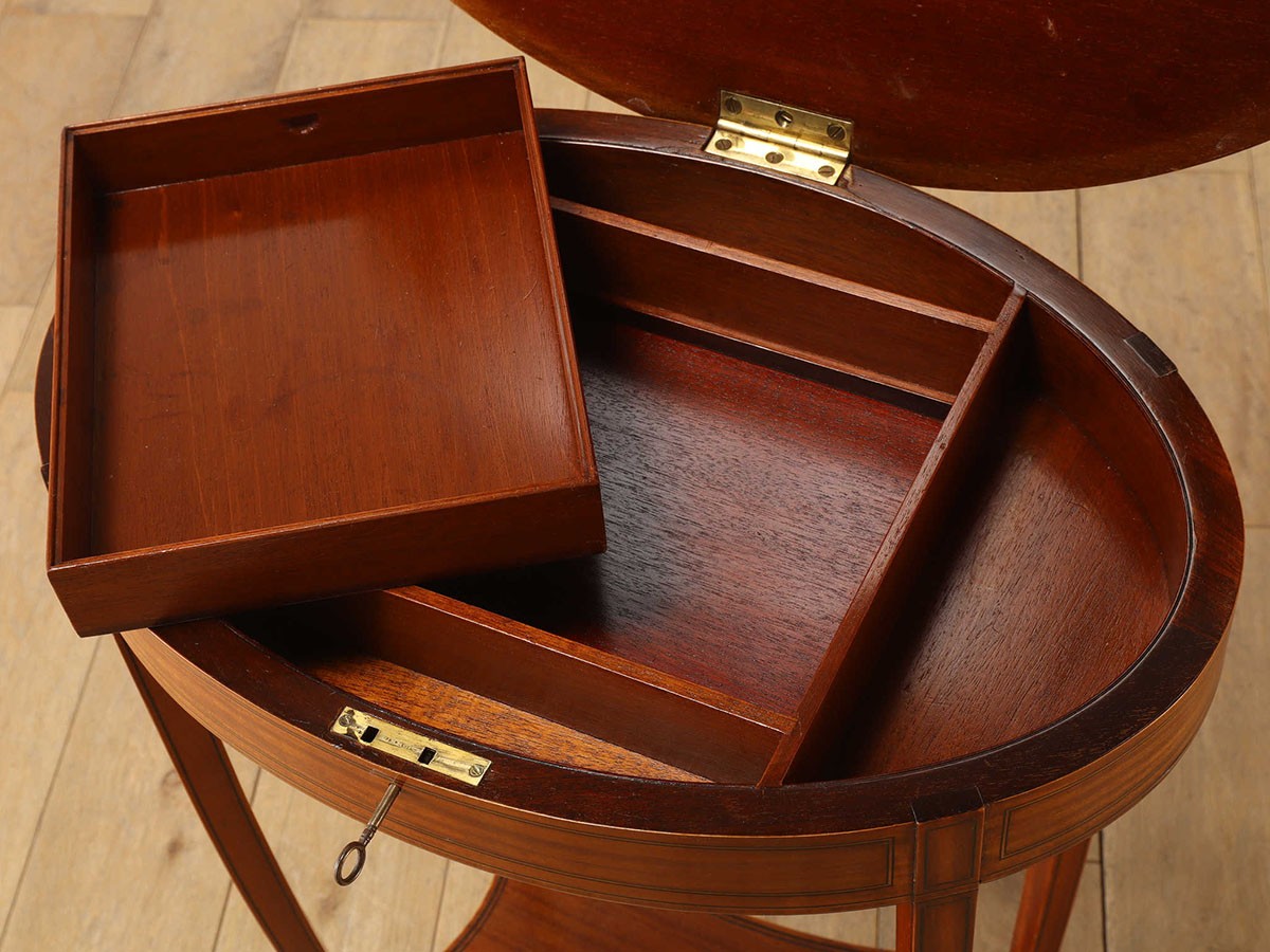 Lloyd's Antiques Real Antique 
Jewelry Side Table / ロイズ・アンティークス 英国アンティーク家具
ジュエリーサイドテーブル （テーブル > コンソールテーブル） 14
