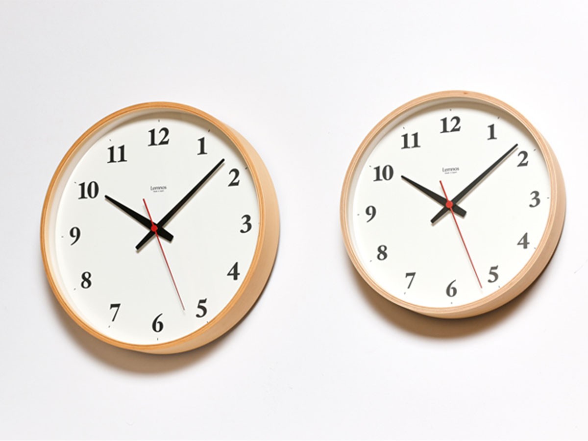 Lemnos Plywood clock / レムノス プライウッド クロック 電波時計 S （時計 > 壁掛け時計） 4